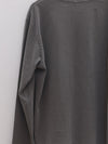 BASERANGE crew neck long sleeve T-shirt France BAS-TOBL-CO-WI24-BASALT GREY